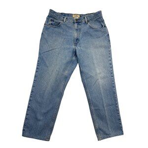 L.L. Bean Jeans Mens 34x29 Blue Denim Classic Fit Straight‎
